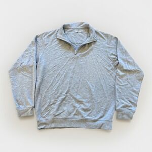 Genteal 1/4 Zip Pullover Sweater Mens M Brown Golf Preppy Cotton